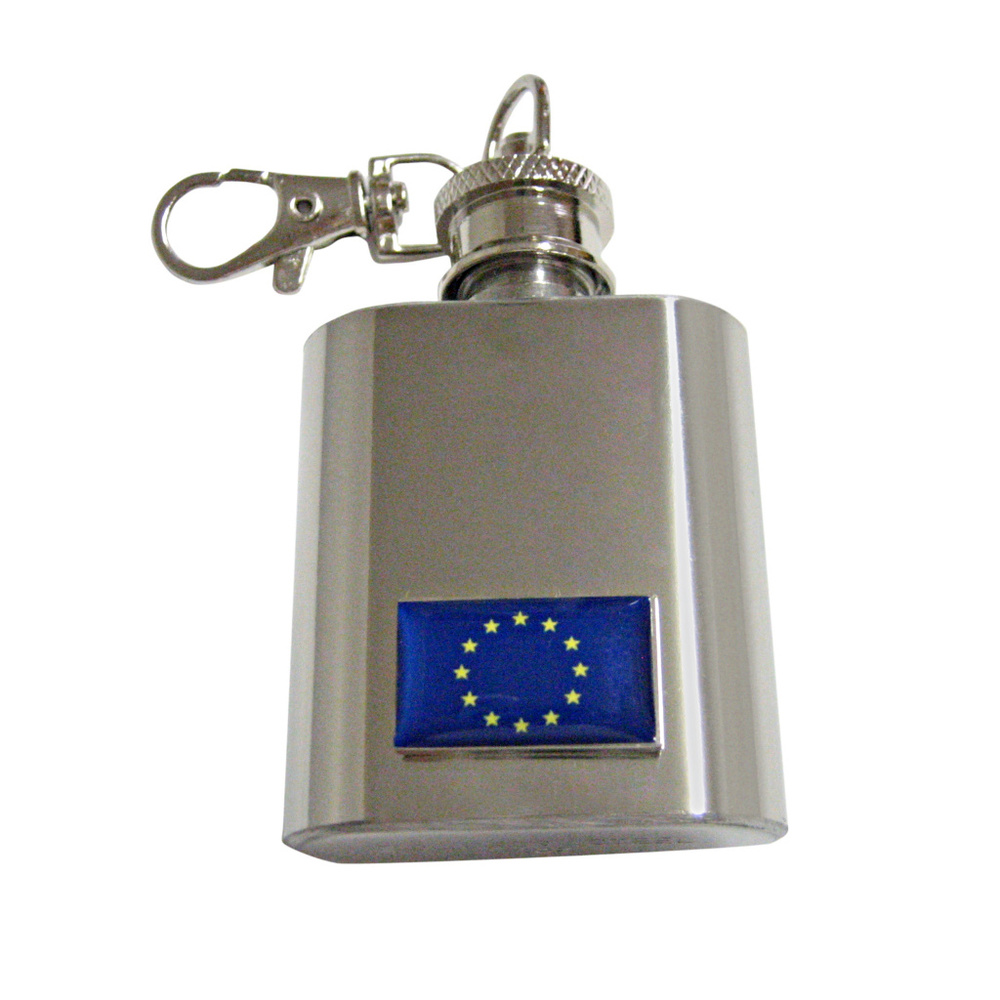 European Union Flag Keychain Flask - image 1